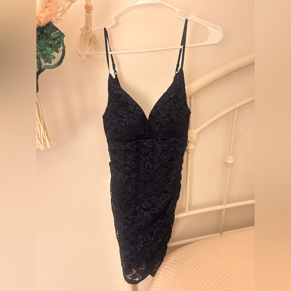 Sparkling Navy Evening Gown